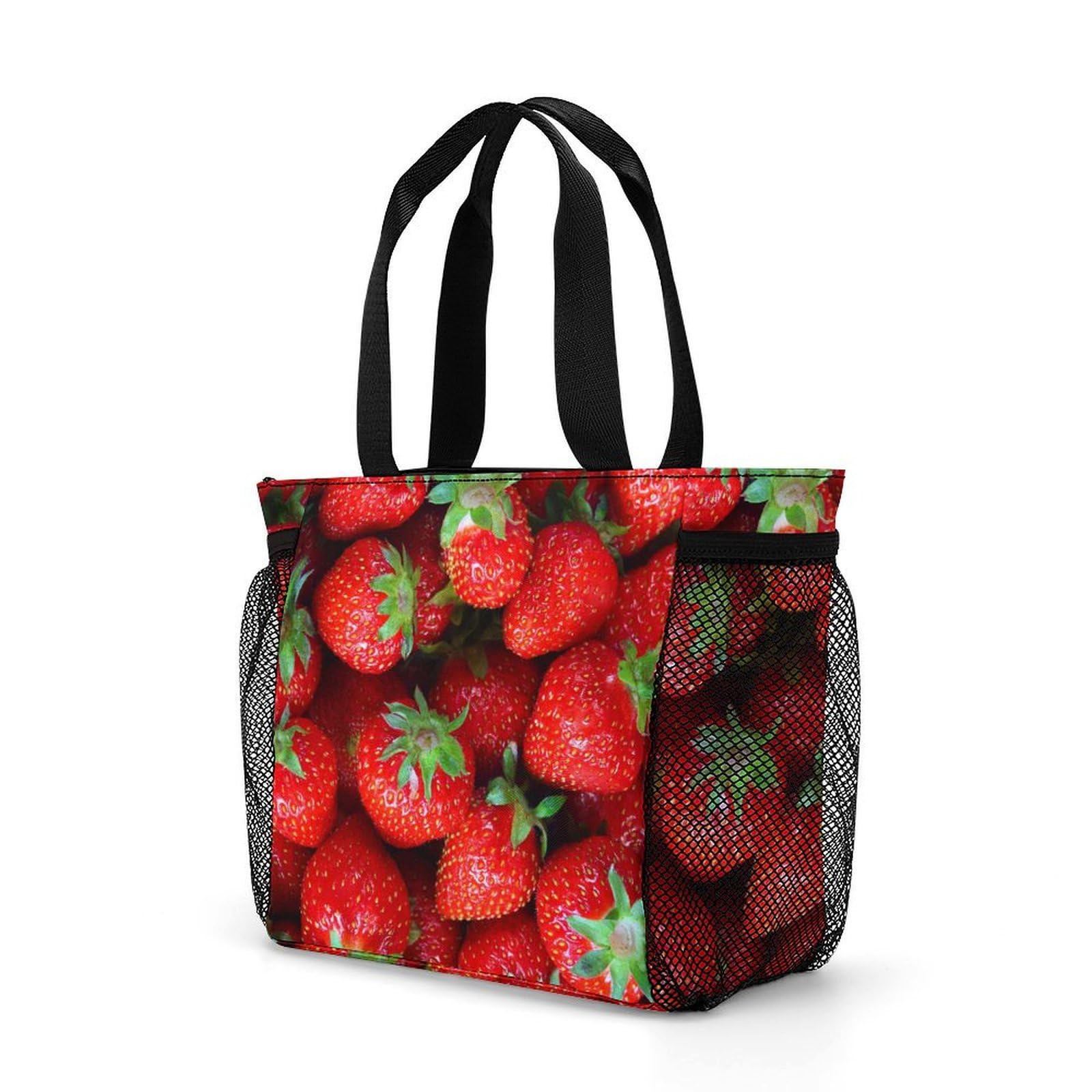 【専用】◇本革◇ リアル？苺な♪トートバッグ・ぷっくりイチゴチャーム付き☆ 本革いちごのバッグチャーム - beautiful field | minne byGMO